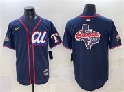 Men's American League Texas Rangers Team Big Logo Navy 2025 All-Star Edition Limited Stitched Baseball Jersey Cheap Wholesale