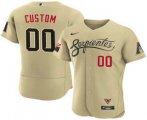 Wholesale Cheap Men's Arizona Diamondbacks ACTIVE PLAYER Custom 2021 Gold City Connect Flex Base Stitched MLB Jersey