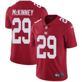 Wholesale Cheap Nike Giants #29 Xavier McKinney Red Alternate Men\'s Stitched NFL Vapor Untouchable Limited Jersey