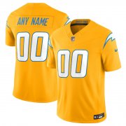 Cheap Men's Los Angeles Chargers Active Player Custom Gold 2025 F.U.S.E. Alternate Vapor Limited Football Stitched Jersey