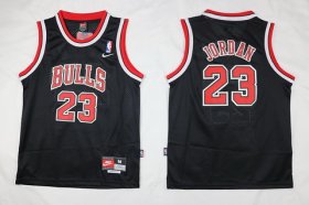 Cheap Youth Chicago Bulls #23 Michael Jordan Black With Bulls Jersey