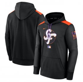 Cheap Men\'s San Francisco Giants Black 2025 City Connect Collection Performance Pullover Hoodie