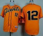 Wholesale Cheap Giants #12 Joe Panik Orange Alternate Cool Base Stitched MLB Jersey