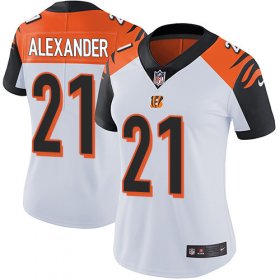 Wholesale Cheap Nike Bengals #21 Mackensie Alexander White Women\'s Stitched NFL Vapor Untouchable Limited Jersey