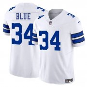 Cheap Men's Dallas Cowboys #34 Jaydon Blue White 2025 Draft F.U.S.E. Vapor Untouchable Limited Football Stitched Jersey