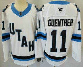 Cheap Men\'s Utah Hockey Club #11 Dylan Guenther White 2024 Stitched Jersey