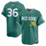Cheap Men's Boston Red Sox #36 Triston Casas Green 2025 City Connect Limited Stitched Baseball Jersey