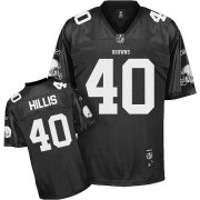 Wholesale Cheap Browns #40 Peyton Hillis Black Shadow Stitched NFL Jersey