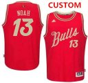 Men's Chicago Bulls Custom Revolution 30 Swingman 2015 Christmas Day Red Jersey Cheap