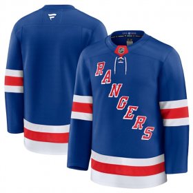 Men\'s New York Rangers Blank Royal 2024-25 Home Stitched Hockey Jersey