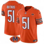 Men's Chicago Bears #51 Dick Butkus Orange 2025 F.U.S.E. With VMH Patch Vapor Untouchable Limited Football Stitched Jersey Cheap Wholesale