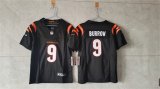 Women's Cincinnati Bengals #9 Joe Burrow Black F.U.S.E. Vapor Football Stitched Jersey(Run Small) Cheap Wholesale
