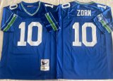 Cheap Men's Seattle Seahawks #10 Jim Zorn Royal Throwback Stitched Football Jersey