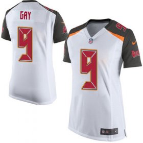 Wholesale Cheap Nike Buccaneers #9 Matt Gay White Women\'s Stitched NFL New Elite Jersey