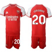 Men's Arsenal F.C #20 Jorginho Red 2025 Home Soccer Jersey Suit Cheap