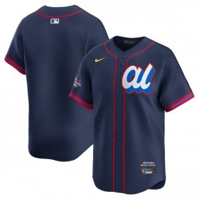 Cheap Men\'s American League Blank Navy 2025 All-Star Edition Limited Stitched Baseball Jersey