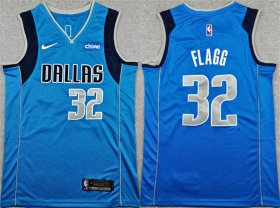 Cheap Men\'s Dallas Mavericks #32 Cooper Flagg Blue 2025 Icon Edition Stitched Basketball Jersey