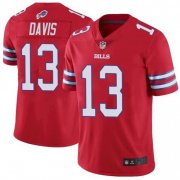 Wholesale Men's Buffalo Bills #13 Gabriel Davis Red Vapor Untouchable Limited Stitched Jersey