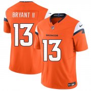 Cheap Men's Denver Broncos #13 Pat Bryant II Orange 2025 Draft F.U.S.E. Vapor Limited Football Stitched Jersey
