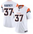 Cheap Men's Denver Broncos #37 RJ Harvey White 2025 Draft F.U.S.E. Vapor Limited Football Stitched Jersey
