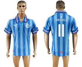 Wholesale Cheap Guadalajara #11 Brizuela Blue Soccer Club Jersey