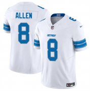 Men's Detroit Lions #8 Kyle Allen White 2025 F.U.S.E. Vapor Limited Football Stitched Jersey Cheap Wholesale