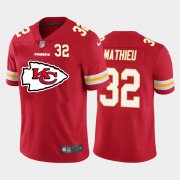 Wholesale Cheap Kansas City Chiefs #32 Tyrann Mathieu Red Men's Nike Big Team Logo Player Vapor Limited NFL Jersey