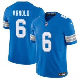 Cheap Men\'s Detroit Lions #6 Terrion Arnold Blue 2025 F.U.S.E. Vapor Limited Football Stitched Jersey