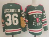 Wholesale Cheap Men Minnesota Wild 36 Zuccarello Green Classic Edition 2022 Adidas NHL Jersey