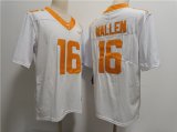 Cheap Men's Notre Tennessee Volunteers #16 Morgan Wallen White Stitched Jersey