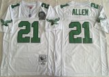 Cheap Men's Philadelphia Eagles #21 Eric Allen White Throwback Stitched Football Jersey