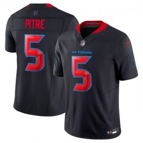 Cheap Men\'s Houston Texans #5 Jalen Pitre Navy 2024 2nd Alternate F.U.S.E Vapor Football Stitched Jersey