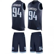 Wholesale Cheap Nike Titans #94 Austin Johnson Navy Blue Team Color Men's Stitched NFL Limited Tank Top Suit Jersey