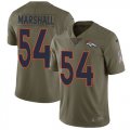 Wholesale Cheap Nike Broncos #54 Brandon Marshall Olive Men's Stitched NFL Limited 2017 Salute to Service Jersey