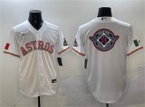Cheap Men's Houston Astros Team Big Logo White Mexico Cool Base Stitched Baseball Jersey