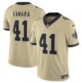 Cheap Men's New Orleans Saints #41 Alvin Kamara Gold 2025 F.U.S.E. Alternate Vapor Limited Football Stitched Jersey