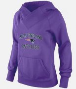 Wholesale Cheap Women's New England Patriots Heart & Soul Pullover Hoodie Purple