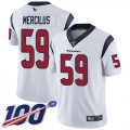 Wholesale Cheap Nike Texans #59 Whitney Mercilus White Men's Stitched NFL 100th Season Vapor Limited Jersey