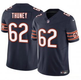 Men\'s Chicago Bears #62 Joe Thuney Navy 2025 F.U.S.E. Vapor Football Stitched Jersey Cheap