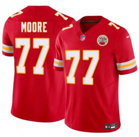 Men\'s Kansas City Chiefs #77 Jaylon Moore Red 2025 F.U.S.E. Vapor Untouchable Limited Football Stitched Jersey Cheap