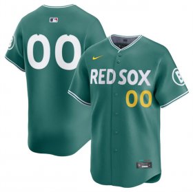 Cheap Men\'s Boston Red Sox ACTIVE PLAYER Custom Green 2025 City Connect Limited Stitched Baseball Jersey