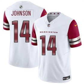 Men\'s Washington Commanders #14 Josh Johnson White 2025 F.U.S.E. Vapor Limited Football Stitched Jersey Cheap Wholesale