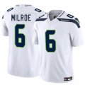Cheap Men's Seattle Seahawks #6 Jalen Milroe White 2025 F.U.S.E. Vapor Limited Football Stitched Jersey