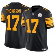 Men's Pittsburgh Steelers #17 Skylar Thompson Black 2025 F.U.S.E. Color Rush Vapor Limited Football Stitched Jersey Cheap Wholesale