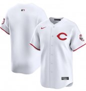 Cheap Men's Cincinnati Reds Blank White 2025 Home Limited Stitched Baseball Jersey