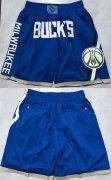 Cheap Men's Milwaukee Bucks Royal Shorts (Run Small)
