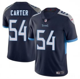Men\'s Tennessee Titans #54 Lorenzo Carter Navy 2025 Vapor Untouchable Football Stitched Jersey Cheap
