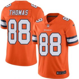 Wholesale Cheap Nike Broncos #88 Demaryius Thomas Orange Men\'s Stitched NFL Limited Rush Jersey