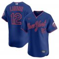 Men's New York Mets #12 Francisco Lindor Royal 2025 Alternate Limited Stitched Baseball Jersey Cheap