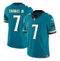 Men's Jacksonville Jaguars #7 Brian Thomas Jr Teal 2025 F.U.S.E. Prowler Throwback Vapor Untouchable Football Stitched Jersey